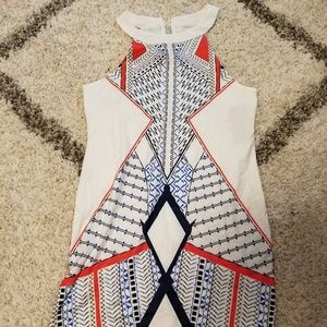 White shift dress